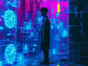 persona ansiedad futurista