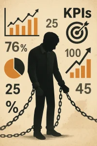 ilustracion home atado kpis trabajo